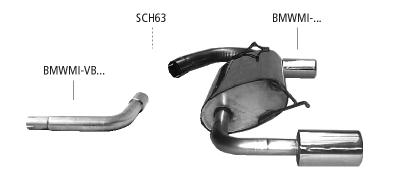 Bastuck Sportauspuff Mini R50/53 2x90mm gerade 