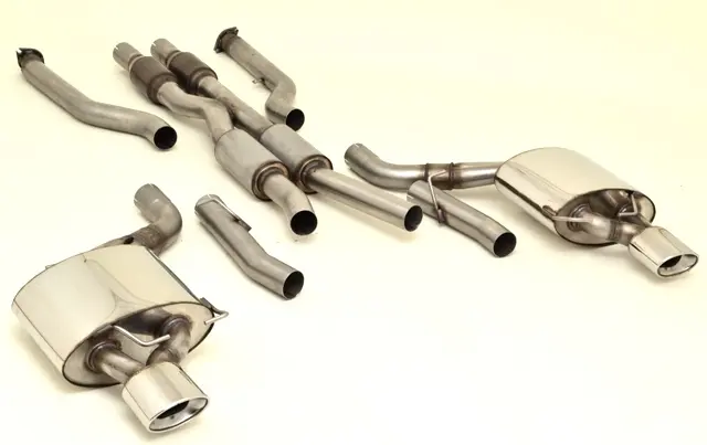 Friedrich Motorsport 70mm Duplex-Anlage mit 200 Zellen Sport-Kats. BMW E63