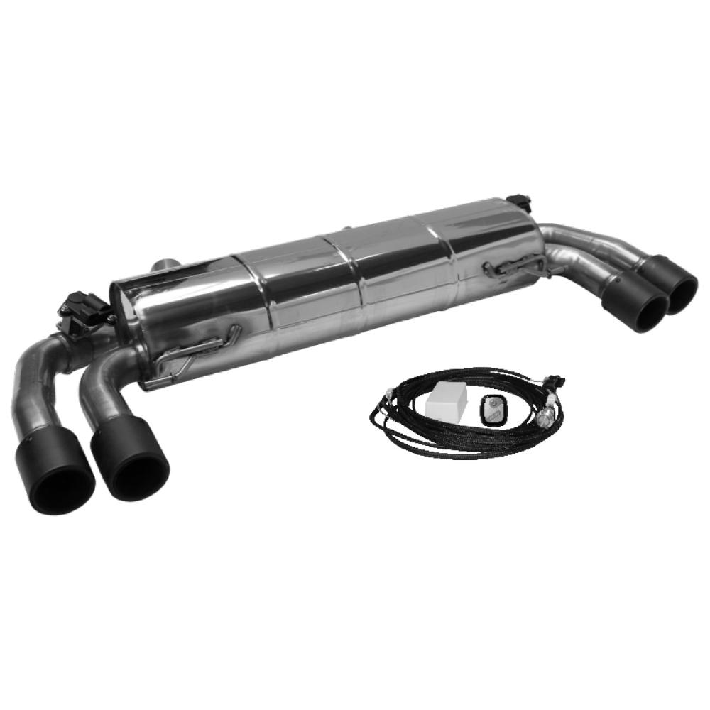 Bastuck Sportauspuff für BMW 318i Typ G20 (Limousine) 2x 2x90mm Carbon, Race-Look