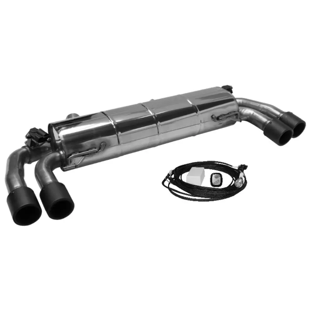 Bastuck Sportauspuff für BMW 318i Typ G20 (Limousine) 2x 2x90mm Carbon, Race-Look