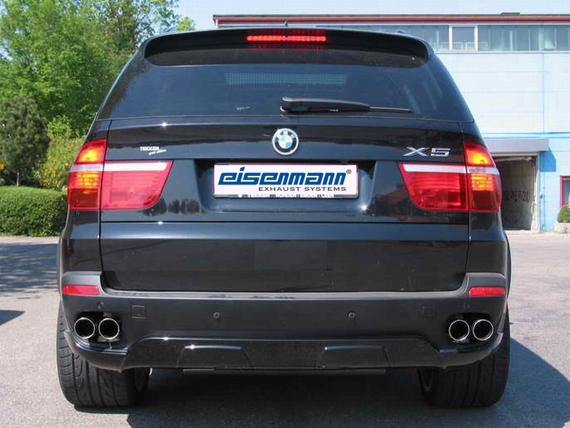 Eisenmann Endschalldämpfer für BMW X5 E70 3.0si inkl. xDrive 4x80mm EG-Gutachten