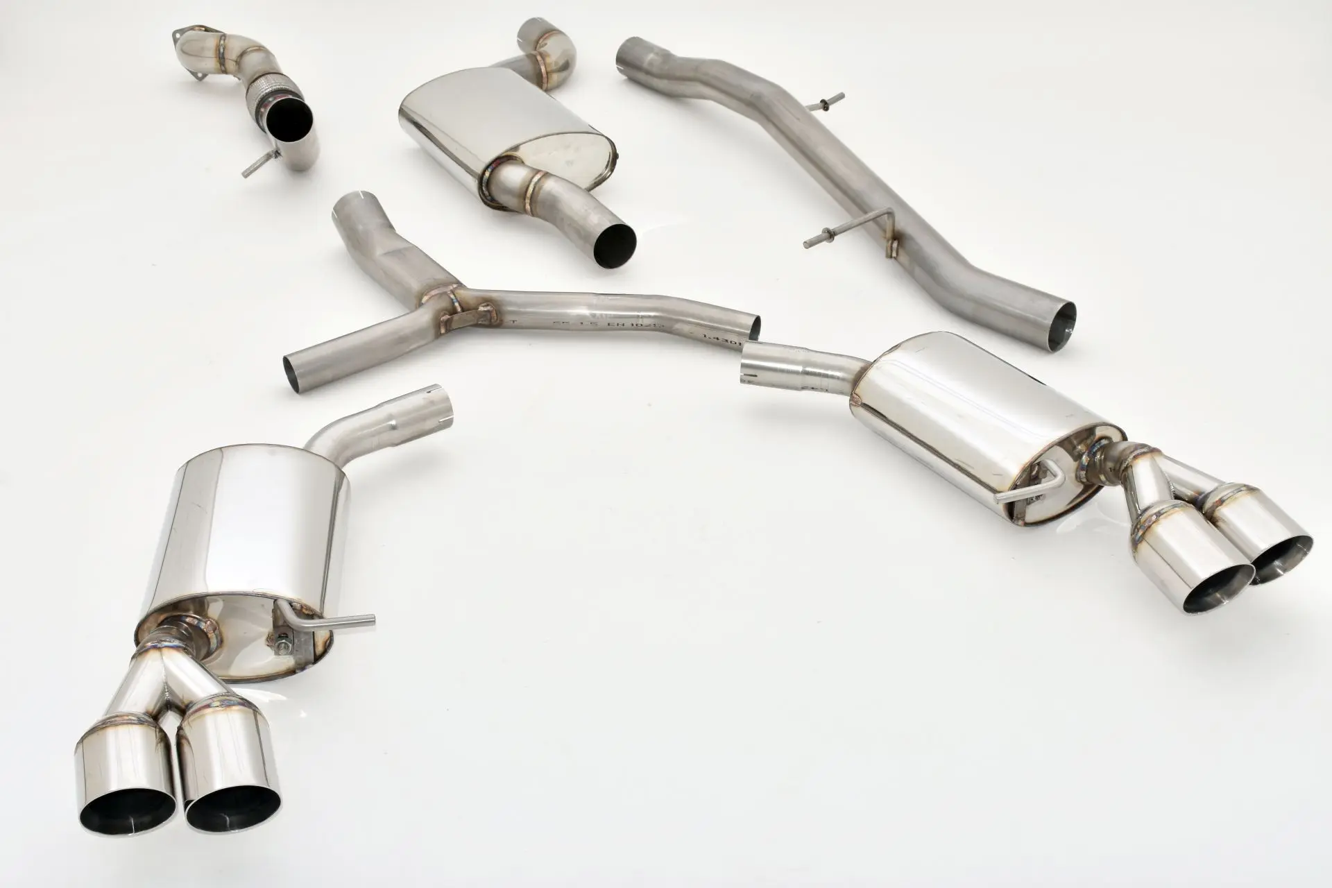 Friedrich Motorsport 76mm Duplex-Anlage Audi A5 B9 (F5/B8) Coupe und Cabrio Quattro