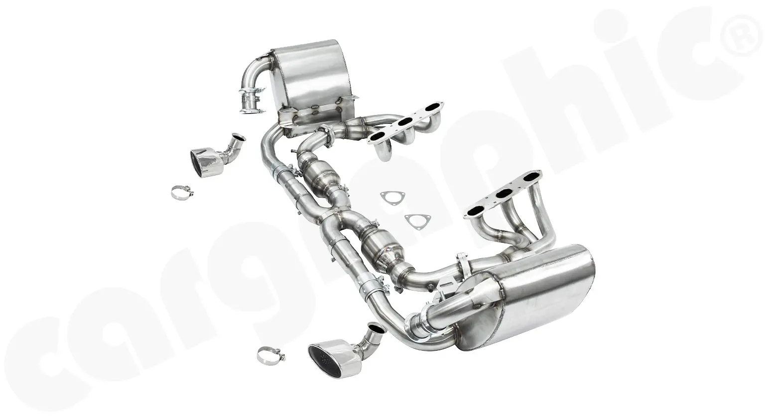 CARGRAPHIC Sportauspuff für Porsche 996 Carrera Bild