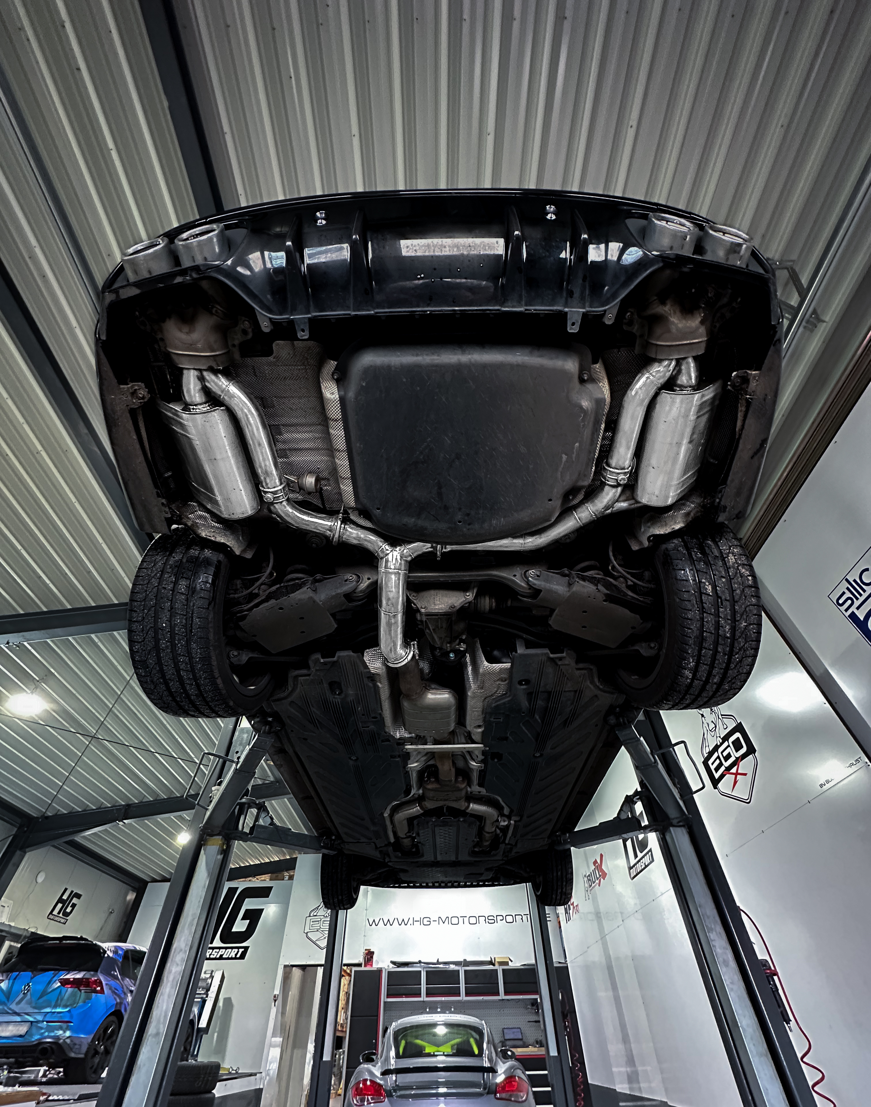 EGO-X Abgasanlage 3,5 Zoll für Mercedes C43 W205 kaufen