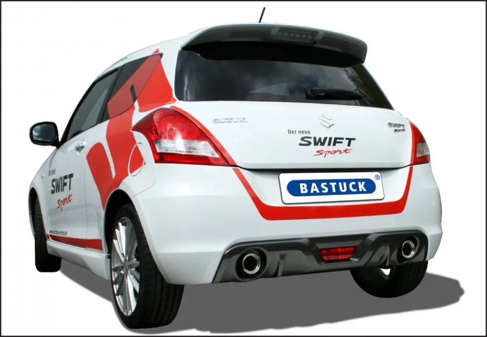 Bastuck Sportauspuff Suzuki Swift V NZ 2x 1x90mm Foto