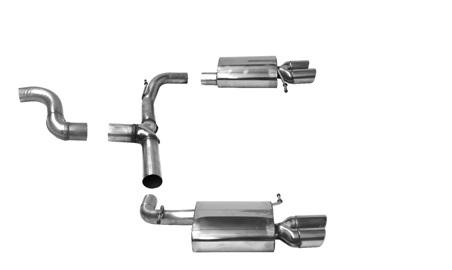 Bastuck Sportauspuff für Seat Leon Typ 5F ST Facelift nicht OPF 2x 2x76mm, mit Lippe 20° schräg geschnitten