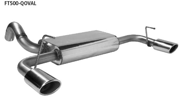 Bastuck Sportauspuff für Fiat 500 Typ 312 2x 1x110x70mm, oval