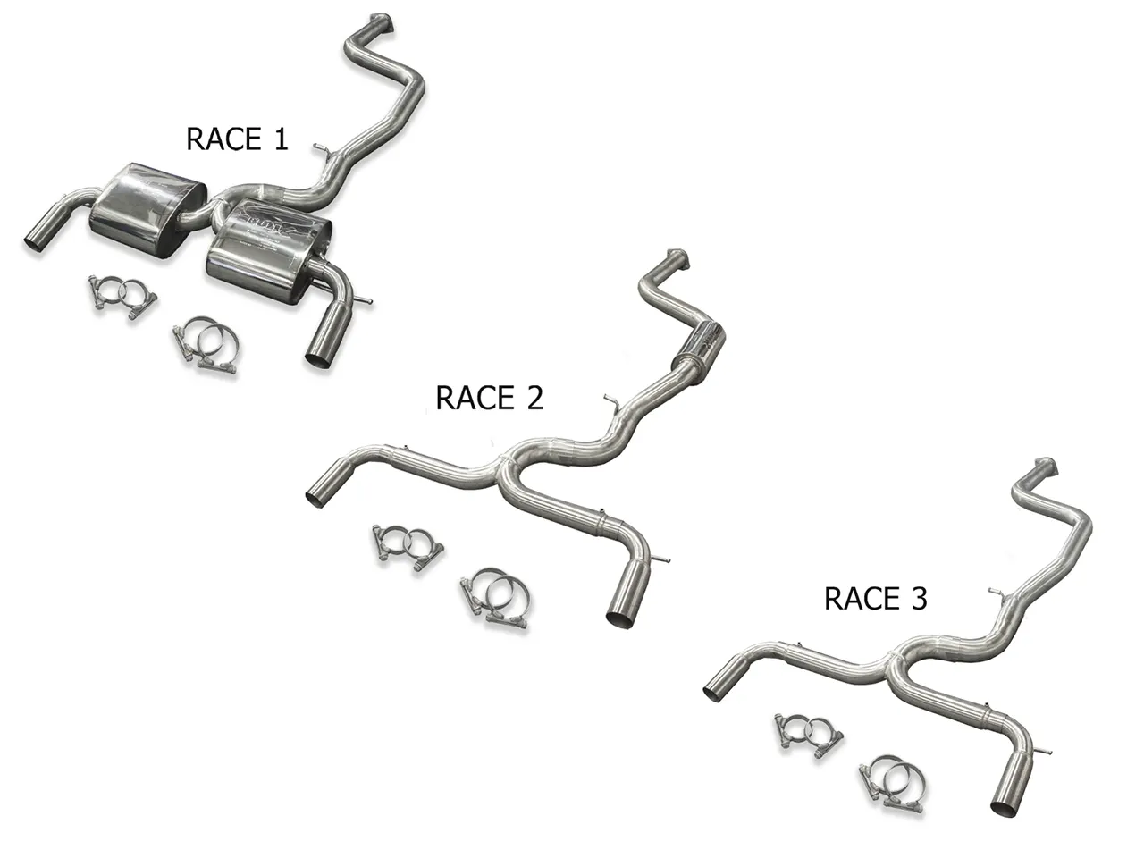 Bull-X Abgasanlage 3" Y-Style Ford Focus RS/ST Mk.2