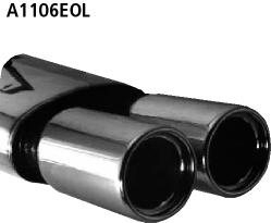 Bastuck Sportauspuff für Opel Astra F Caravan 2x90mm, gerade