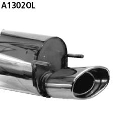 Bastuck Sportauspuff für Opel Tigra A 153x95mm, oval