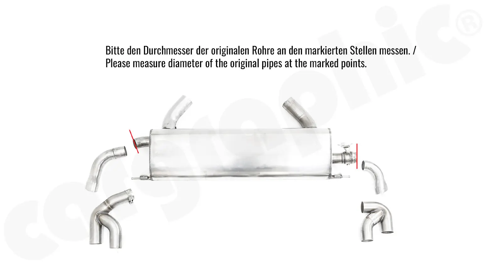 CARGRAPHIC Doppelendrohrsatz für BMW X5 G05/X6 G06 