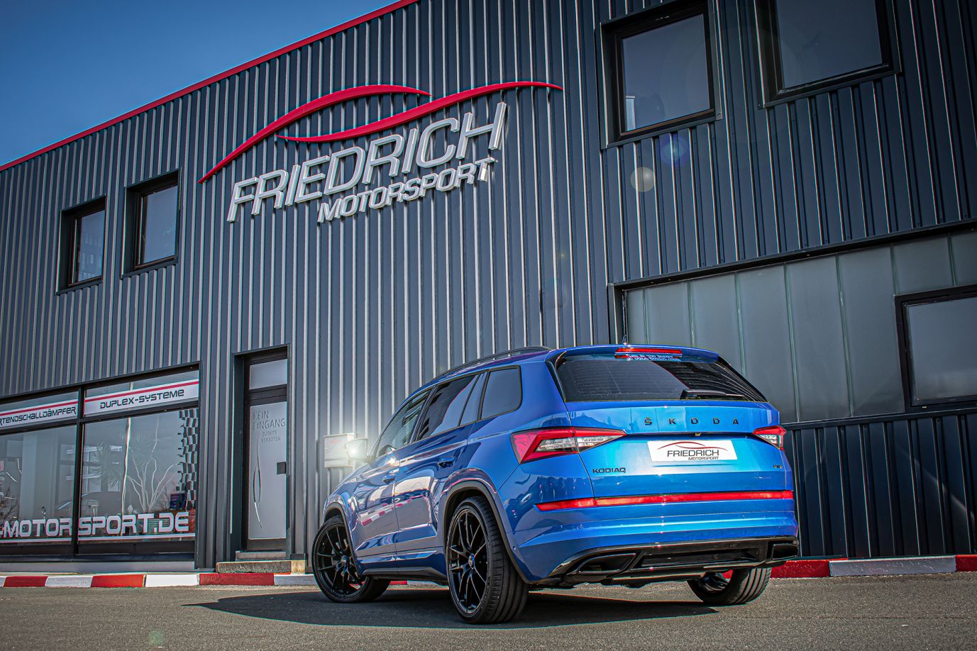 Friedrich Motorsport 76mm Duplex-Sportendschalldämpfer Skoda Kodiaq NS Allrad 