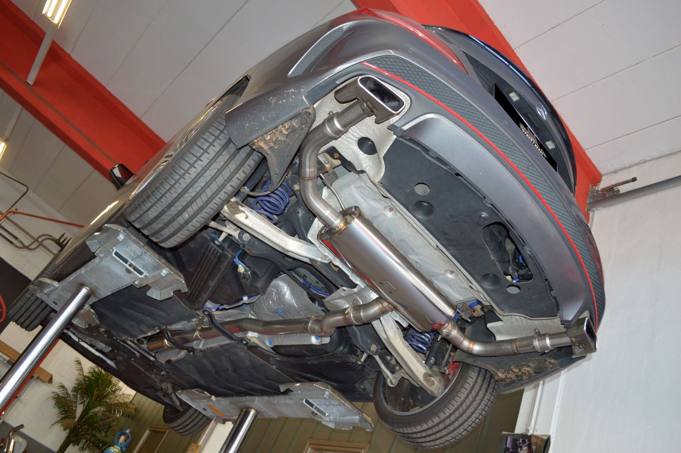 StreetBeast 76mm Duplex-Anlage mit Klappensteuerung, Mercedes C117 CLA-Klasse 