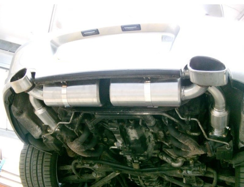 Zinram Porsche 911 996 Turbo S Edelstahl Abgasanlage Foto