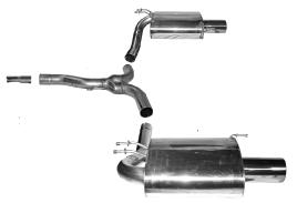 Bastuck Sportauspuff für Honda Accord VIII Limousine (CU) 2x 1x100mm, gerade