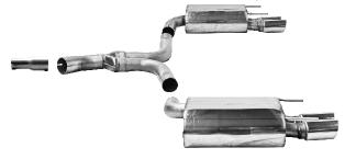 Bastuck Sportauspuff für Opel Insignia I Stufenheck für Fahrzeuge mit serienmäßig nur einem Endschalldämpfer  2x 2x76mm, gerade mit Lippe