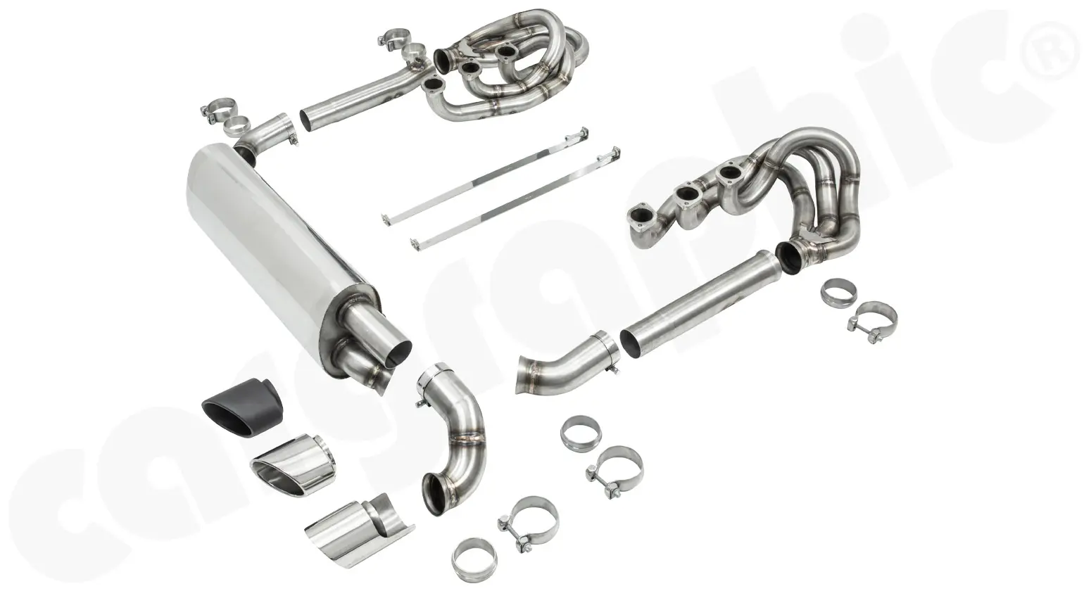 CARGRAPHIC Sportauspuff für Porsche 911 964 Carrera 