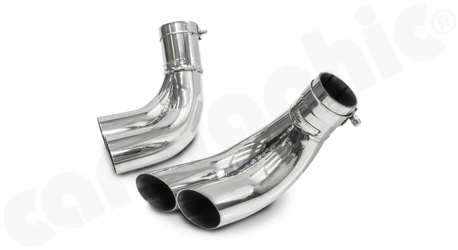 CARGRAPHIC Doppel Endrohrsatz für Porsche 993 Turbo Foto