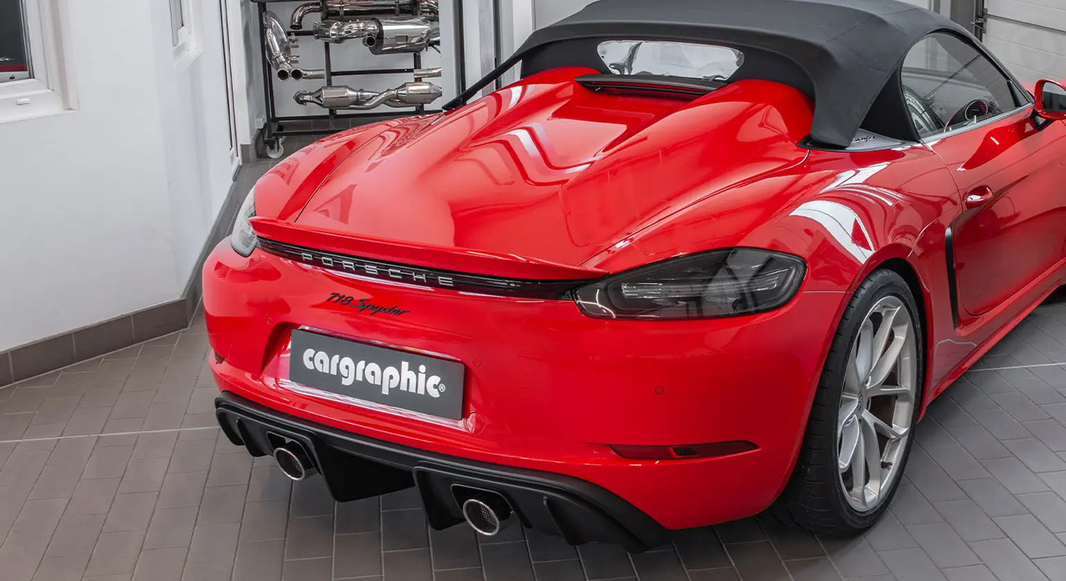 CARGRAPHIC Sport Endrohre für Porsche 718 Bild