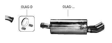 Bastuck Sportauspuff Opel Astra G Caravan 2x76mm 