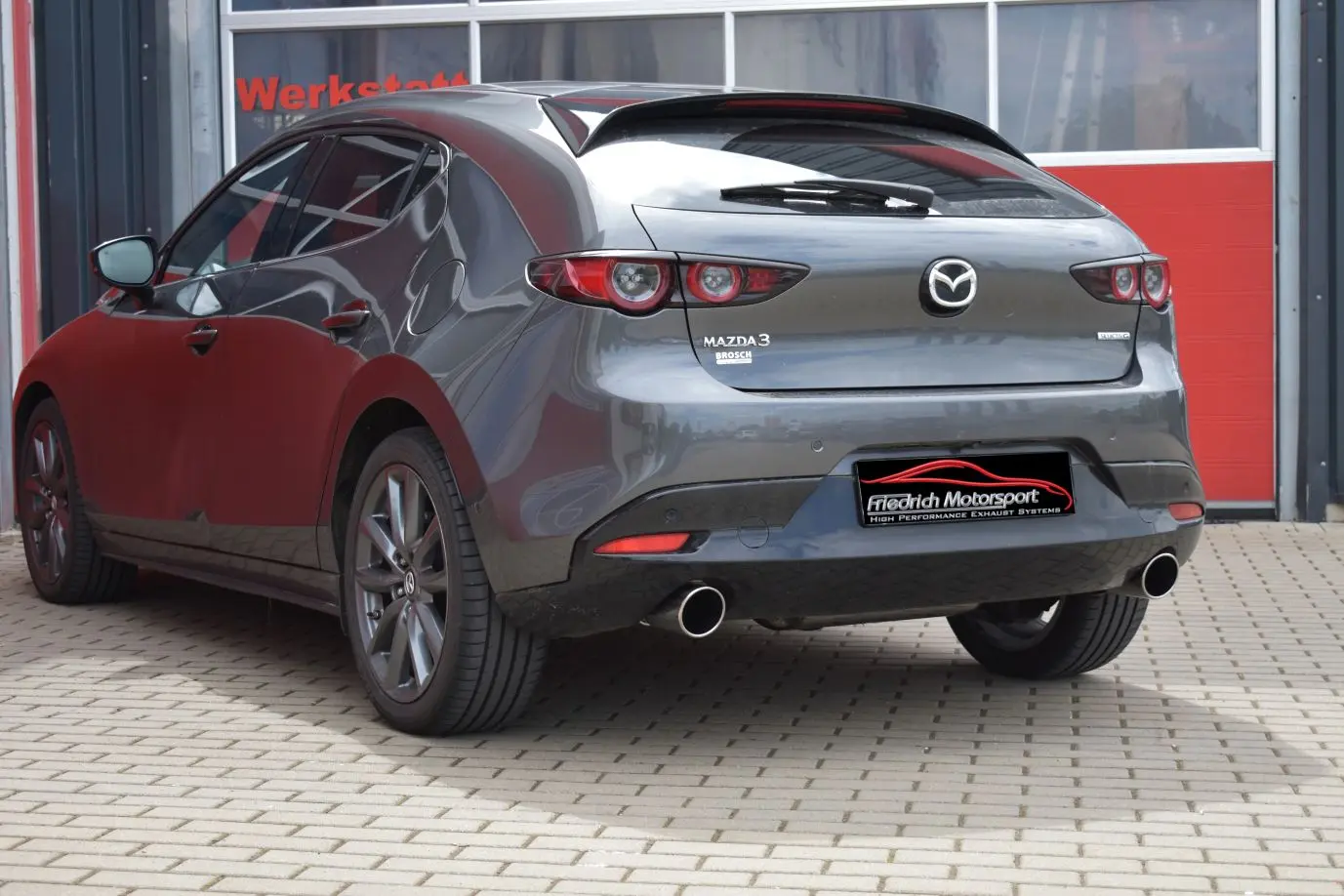Friedrich Motorsport Duplex-Auspuff Mazda 3 BP 