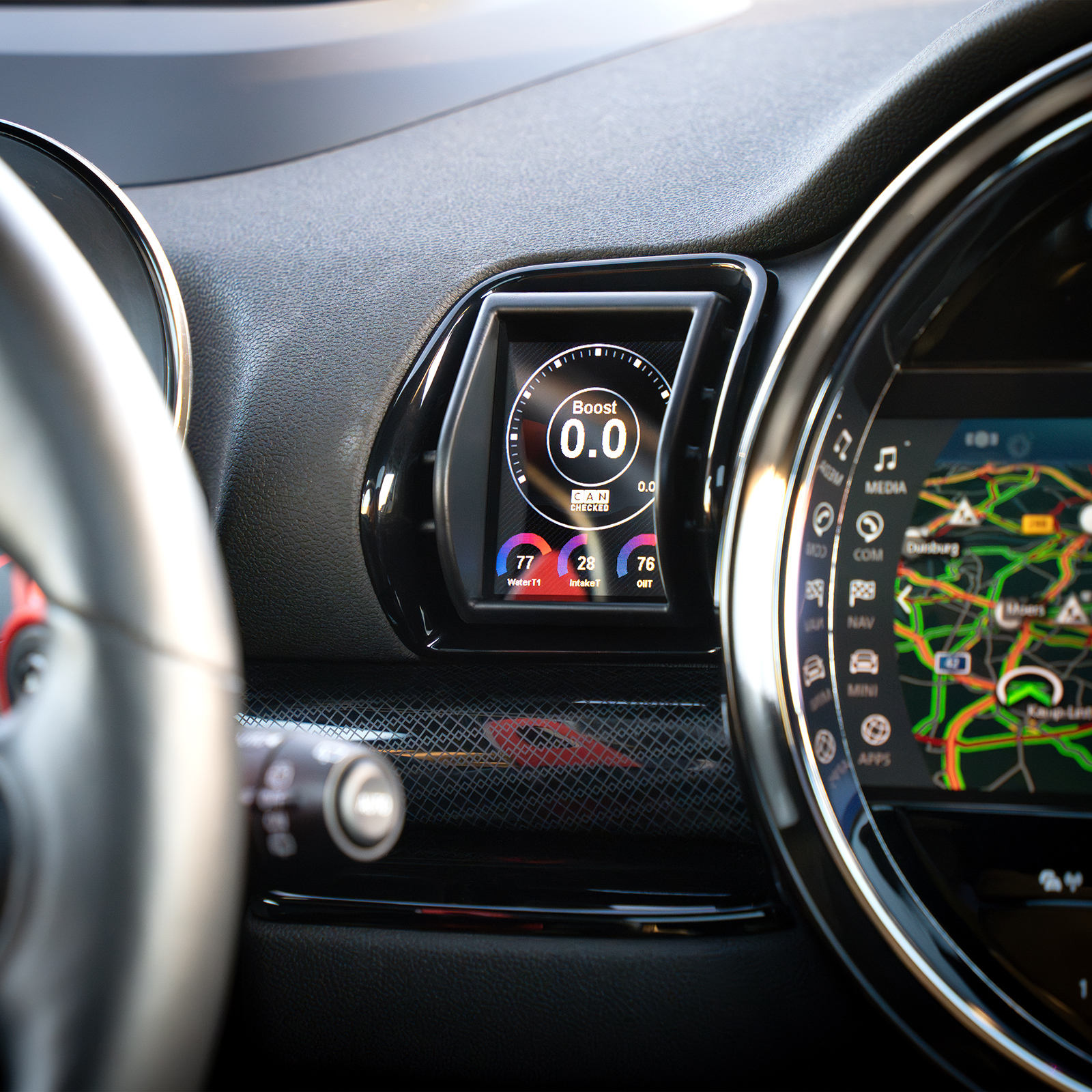 CANchecked Daten-Display MFD28 Gen2 for Mini Cooper F54 Clubman LHD 