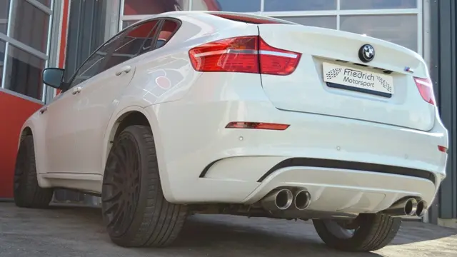 Friedrich Motorsport 3 Zoll (76mm) Rennsport Duplexanlage BMW X6 M 
