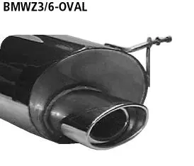 Bastuck Sportauspuff für BMW Z3 Roadster Typ E36/7(S) 153x95mm, oval