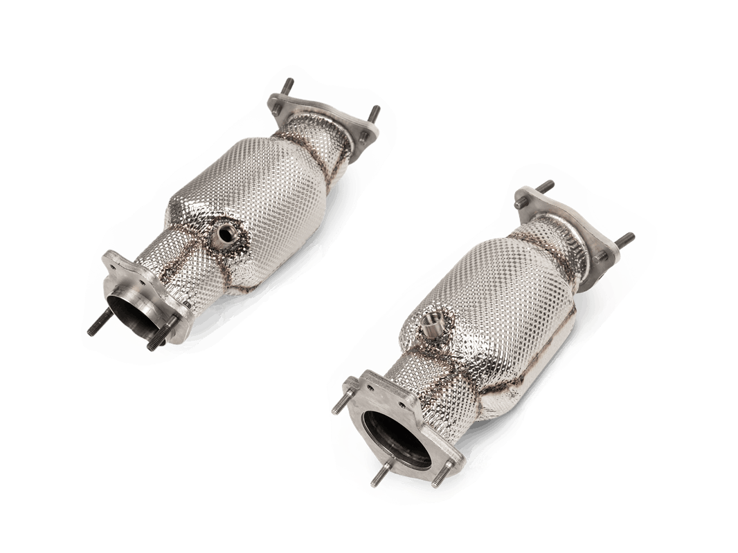 Akrapovic Link Pipe Set w Cat (SS) für Corvette C8