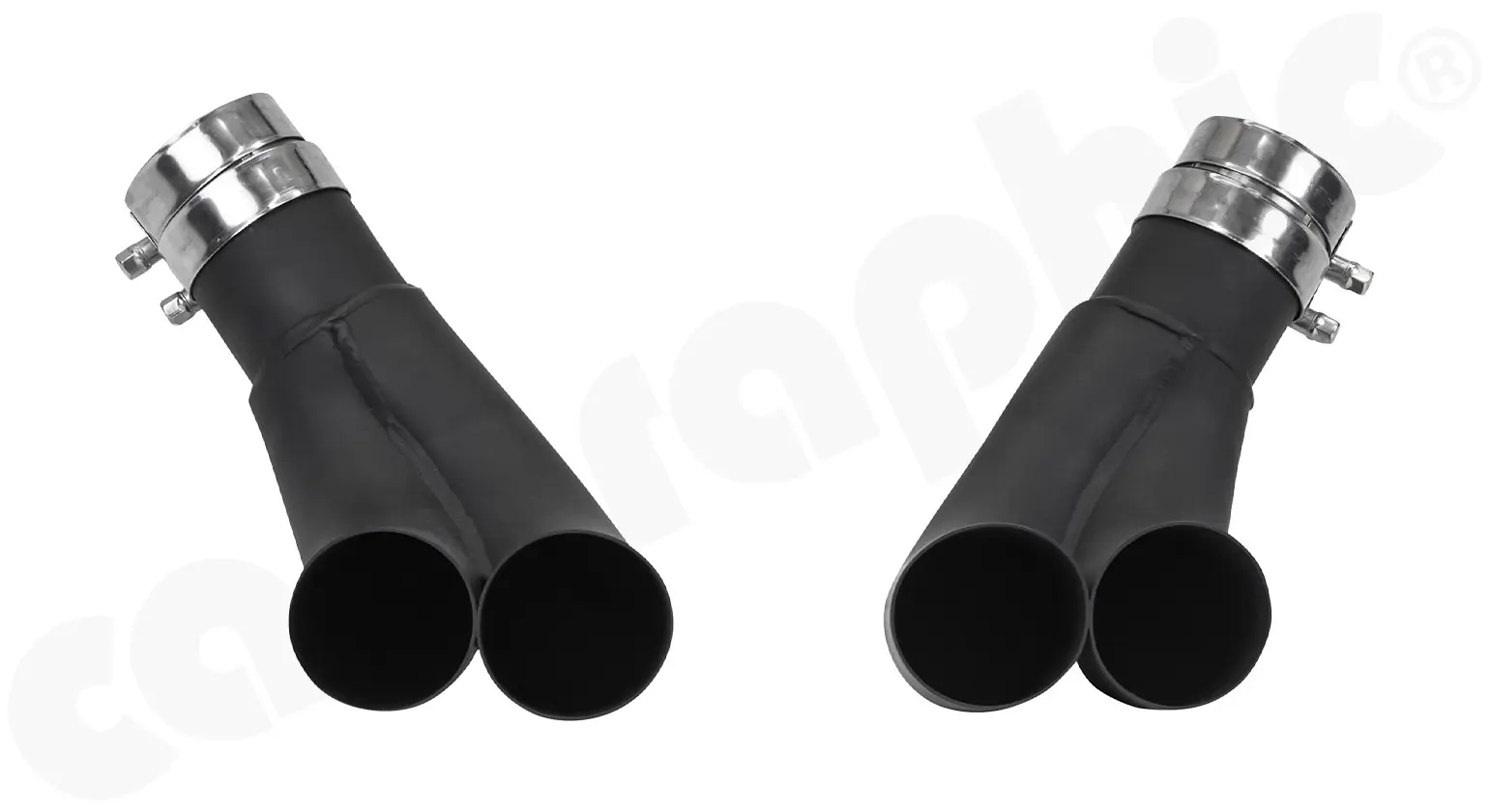 CARGRAPHIC Doppel Endrohrsatz für Porsche 993 Turbo Tuning