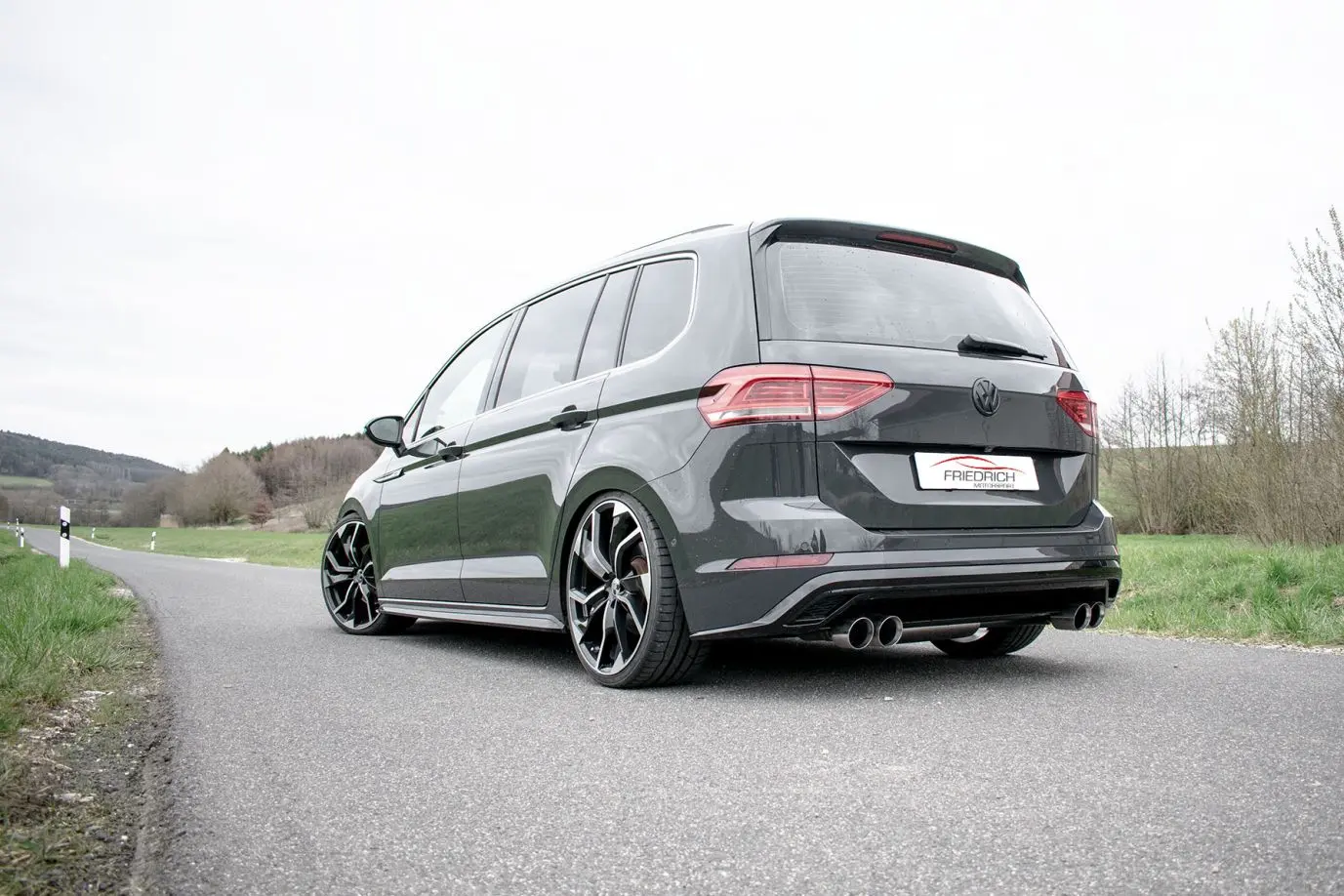 Friedrich Motorsport Duplex Endschalldämpfer VW Touran 