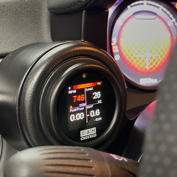 CANchecked Daten-Display Fiat 595 Abarth LHD/RHD MFD15 Gen2