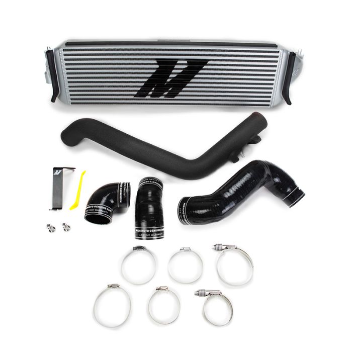Mishimoto Ladeluftkühler-Kit Silber mit Wrinkle Pipes für Honda Civic Type R 2017+