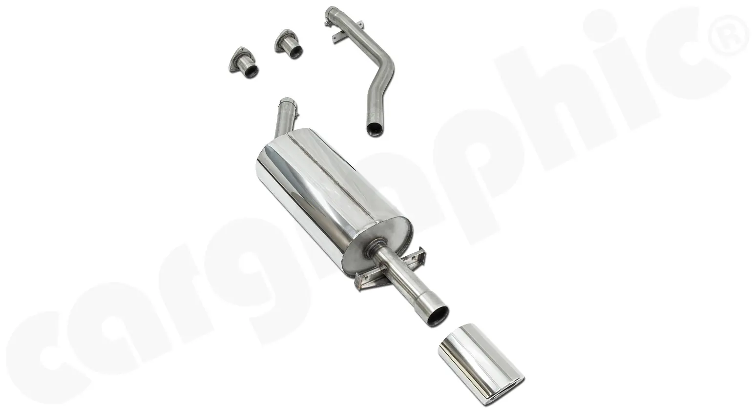 CARGRAPHIC Sport Endschalldämpfer für Porsche 944 Foto