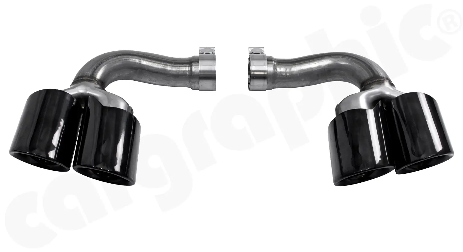 CARGRAPHIC Doppelendrohrsatz für Porsche Cayenne 