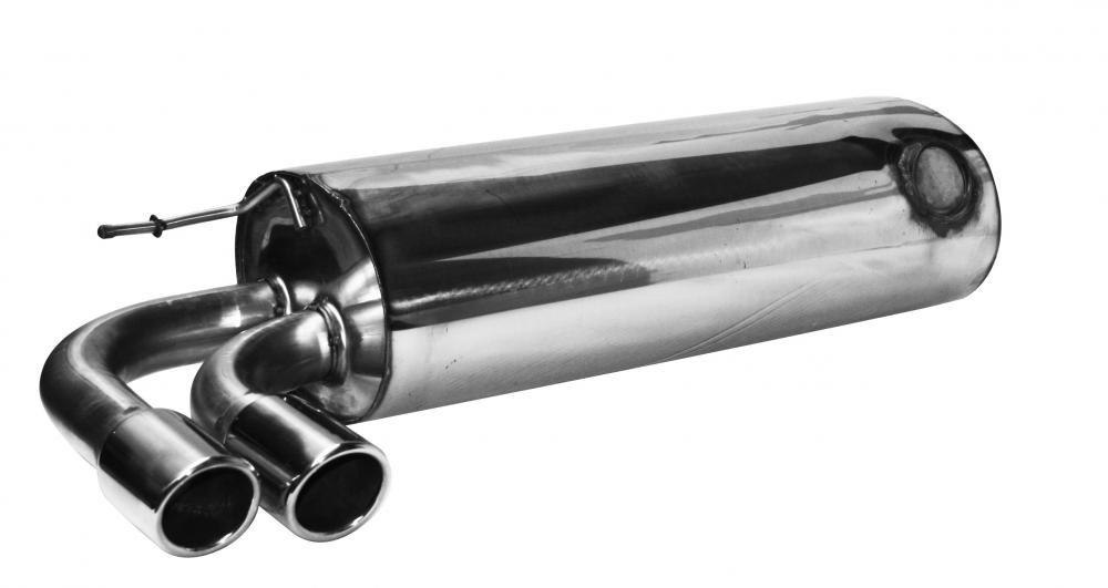 Bastuck Sportauspuff für BMW 218i Typ F22 (Coupé) 2x76mm, mit Lippe 20° schräg geschnitten 