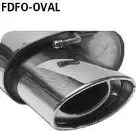 Bastuck Sportauspuff für Ford Focus I Typ DAW/DBW (Schrägheck) 153x95mm, oval