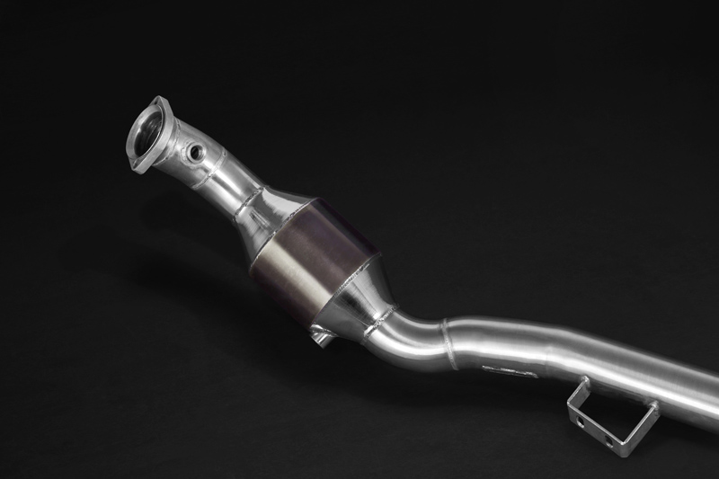 Capristo Downpipes inkl. 100/250 Zellen Sportkats für Mercedes CLS 63 AMG C218