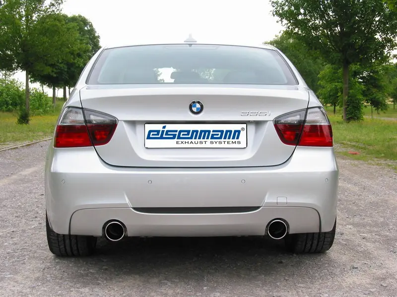 Eisenmann Endschalldämpfer für BMW E90 E91 335i 2x90mm EG-Genehmigung