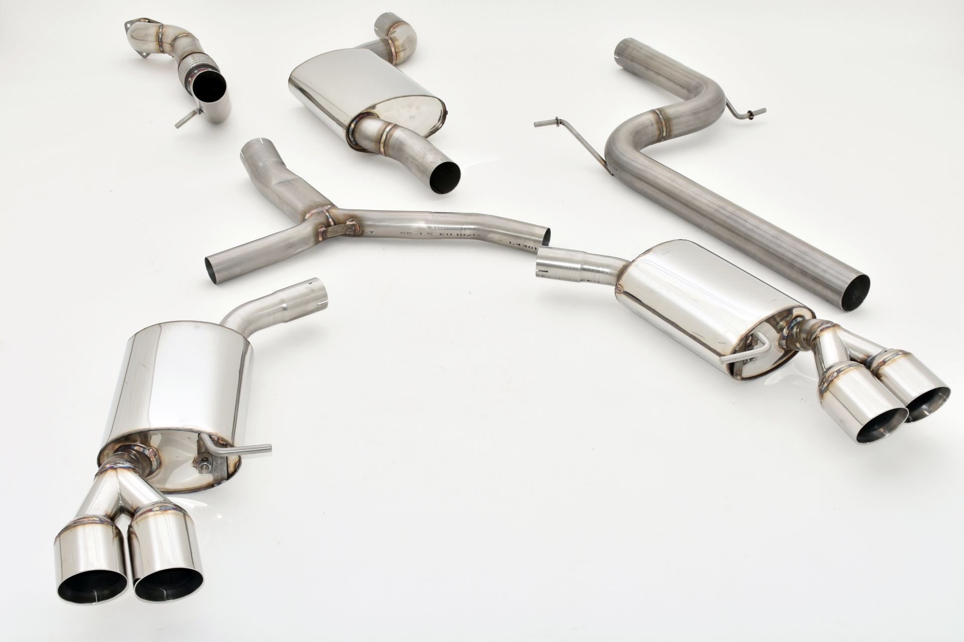 Friedrich Motorsport 76mm Duplex-Anlage Audi A4 B9 (B8/8W) Frontantrieb