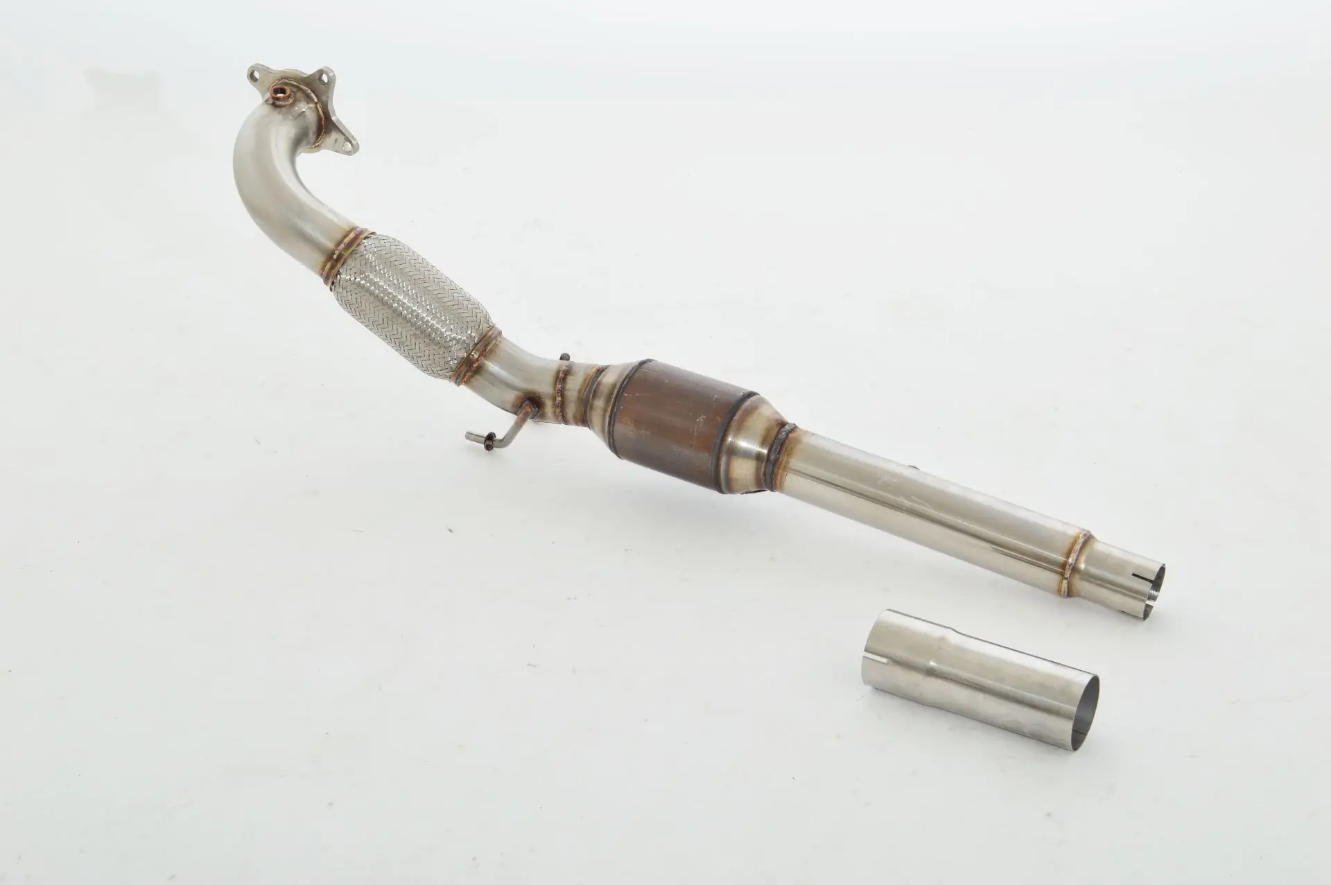 Friedrich Motorsport 76mm Downpipe mit 200 Zellen Sport-Kat. Edelstahl 