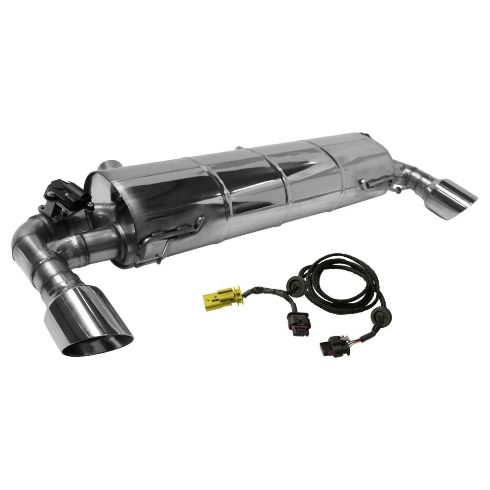 Bastuck Sportauspuff für BMW 330i Typ G20 (Limousine) für Serienklappensteuerung 2x 1x100mm, 30° schräg geschnitten Race-Look