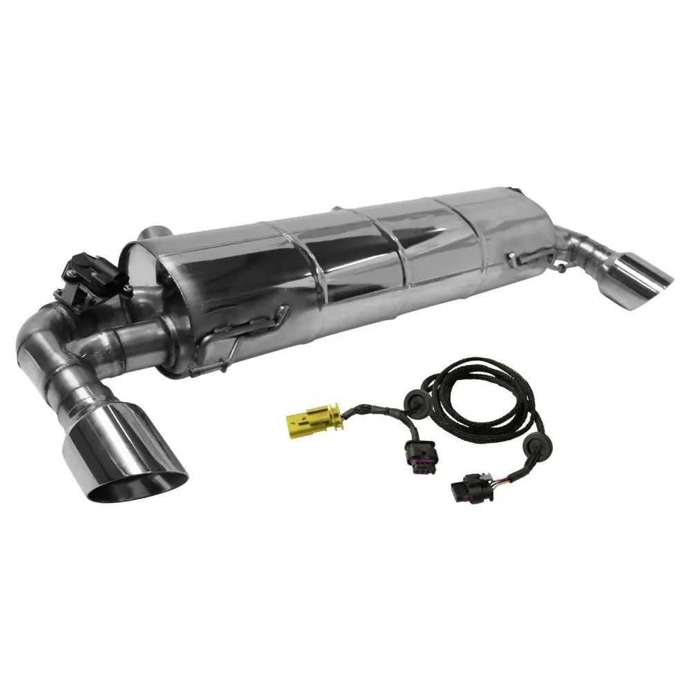 Bastuck Sportauspuff für BMW 330i Typ G20 (Limousine) für Serienklappensteuerung 2x 1x100mm, 30° schräg geschnitten Race-Look