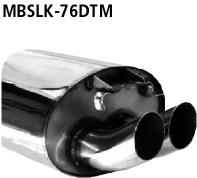 Bastuck Sportauspuff für Mercedes SLK Typ R170 2x76mm, DTM-Style