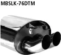 Bastuck Sportauspuff für Mercedes SLK Typ R170 2x76mm, DTM-Style