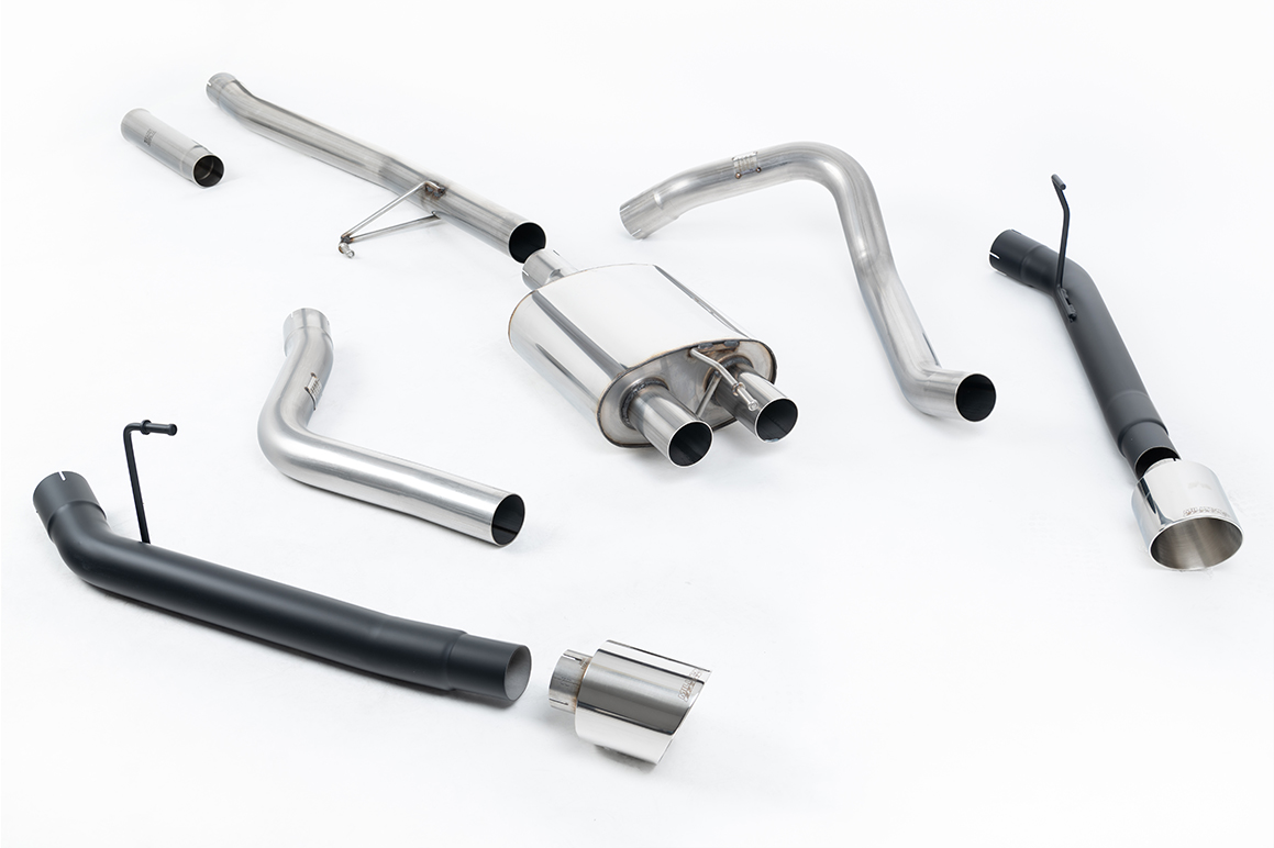 Milltek Komplettanlage (non-resonated) für Jeep Wrangler JL/JLU 2-Türer 3.6 V6