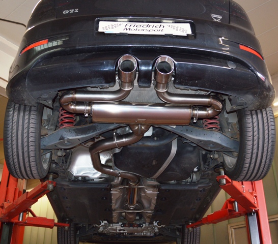 Friedrich Motorsport Duplexanlage 76mm Edelstahl 