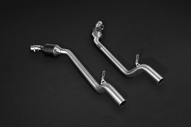 Capristo Downpipes 100 Zellen Sportkats ohne Gutachten für Mercedes SL63/65 AMG R231