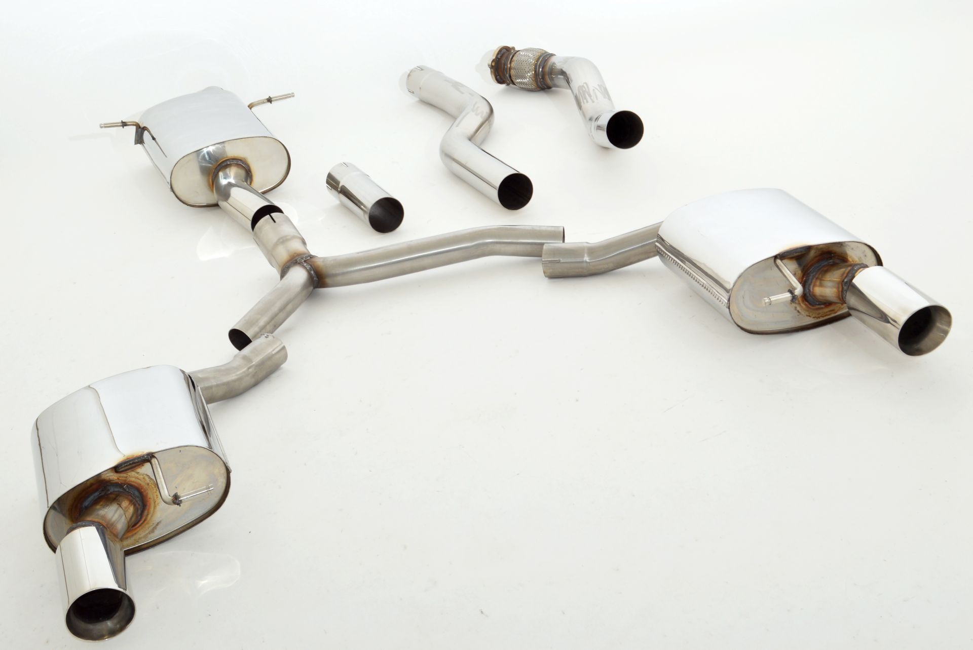 Friedrich Motorsport 76mm Duplex-Anlage Edelstahl V6-Heck