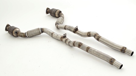 Friedrich Motorsport 2x63.5mm Downpipe mit 200 Zellen Sport-Kat. Edelstahl